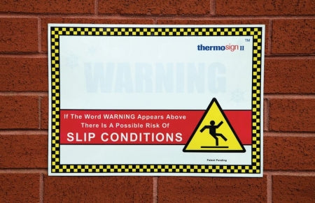 Ice Warning Sign: Vinyl