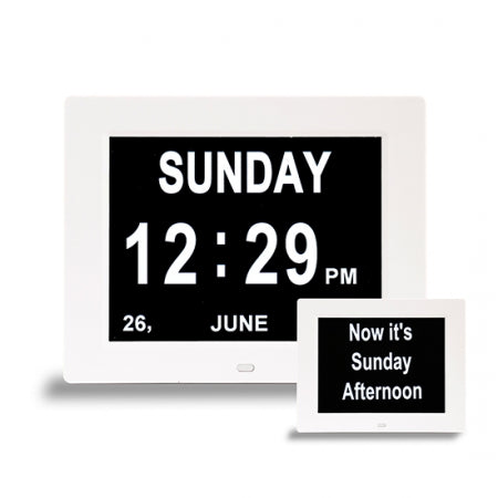 Dementia Day Clock 2-in-1 Calendar and Clock - 7 inch