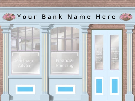 High Street Bank Personalised Wallpaper Mural - 3200mm