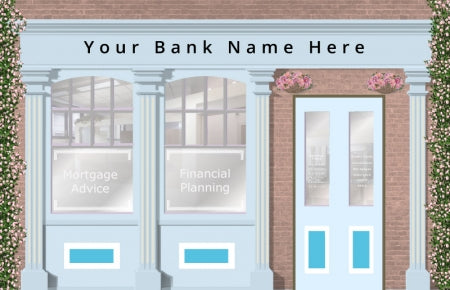 High Street Bank Personalised Wallpaper Mural - 3730mm