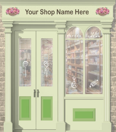 Sweet Shop or Newsagent Personalised Wallpaper Mural - 2130mm