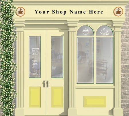 Café or Tea Shop Personalised Wallpaper Mural - 2665mm