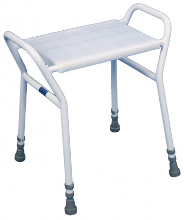 Strood Height Adjustable Shower Stool - Steel