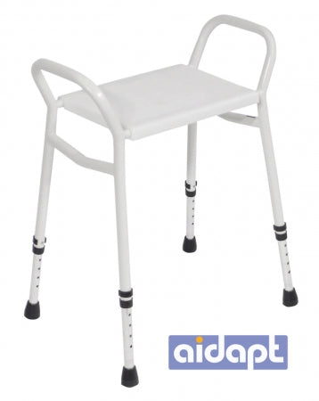 Strood Height Adjustable Shower Stool - Aluminium