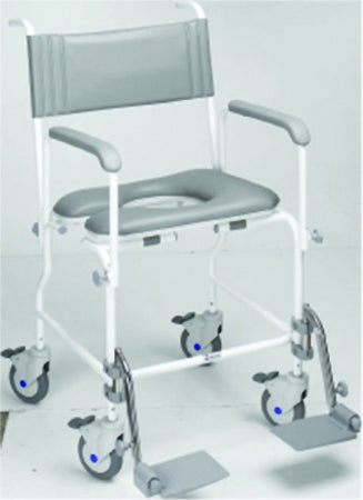 Aquamaster Attendant Propelled Shower Commode Chair 17"
