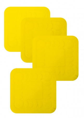 Non Slip Silicone Coaster - 90x90mm - Yellow