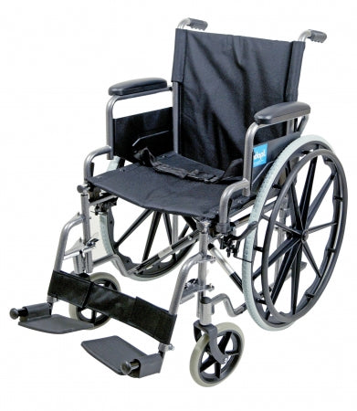 Aidapt Self Propelled Steel Transit Chair - Hammered Effect