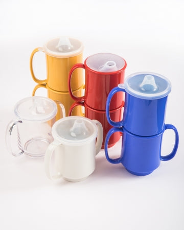 24 Two handled mugs - Red