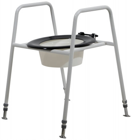 Solo Skandia Raised Toilet Seat and Frame - Fixed
