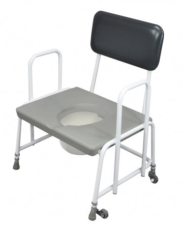 Dorset Devon and Suffolk Bariatric Commode - Seat Ht 400-545mm - Fixed Arms