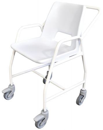 Hythe Mobile Shower Chair with Castors - Adjustable Height - 4 Brakes