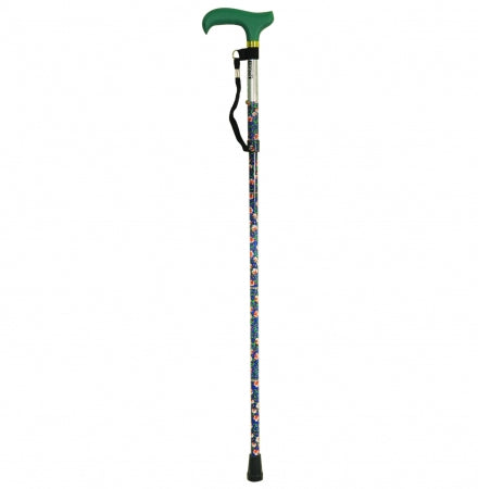 Deluxe Folding Walking Stick - Emerald